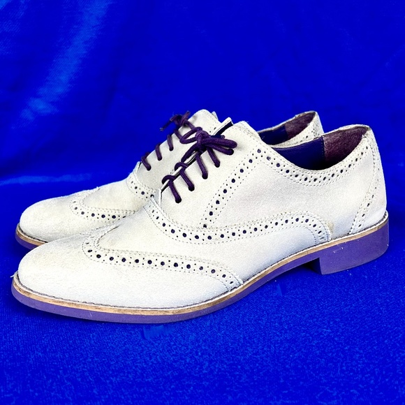 Cole Haan Shoes - 🚫SOLD!*|•COLE HAAN•| Alisa Wingtip Oxford • Unique Taupe/Purple*